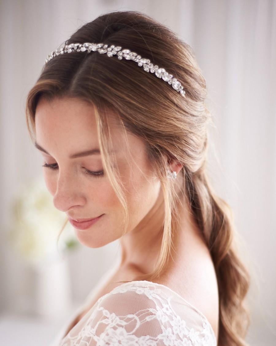 Wedding - Crystal Bridal Headband, Crystal Bridal Hairpiece, Wedding Headband, Wedding Hair Accessory, Crystal Headpiece, Crystal Bridal Headband~7100