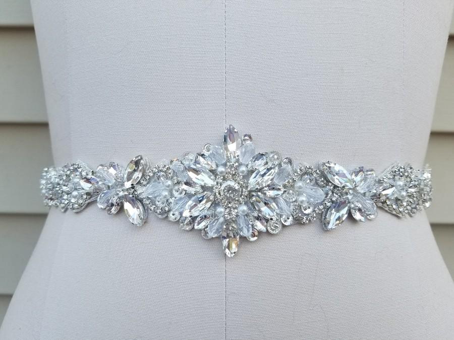 Hochzeit - SALE  - Wedding Belt, Bridal Belt, Sash Belt, Crystal Rhinestone - Style B15555
