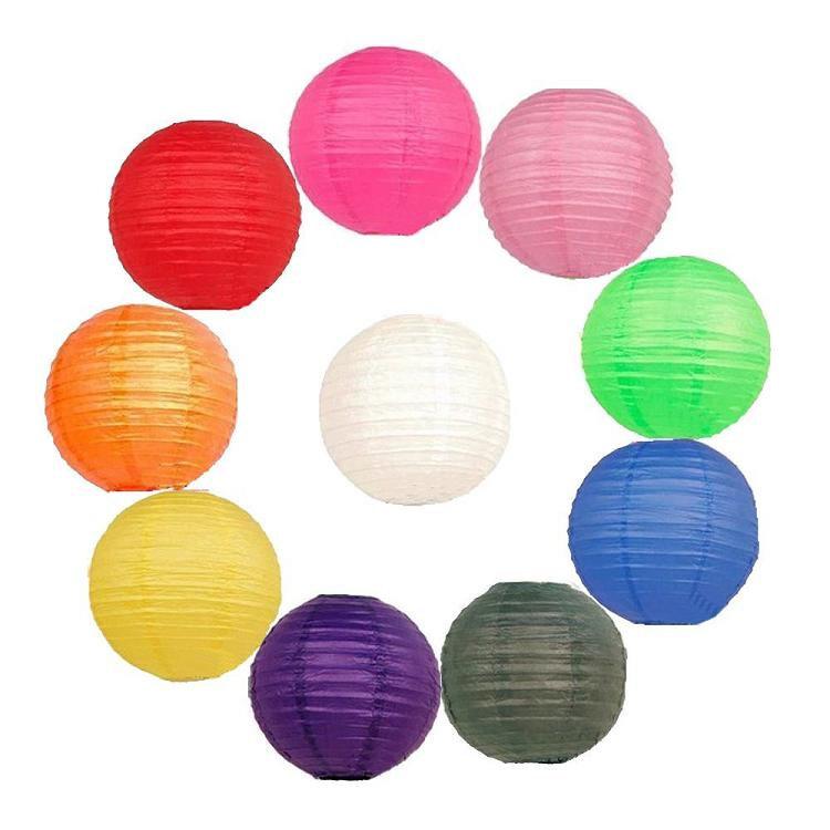Wedding - 10 pcs - 12 colors 12" inch Handmade Chinese Paper Sky Lantern Round For Wedding Decoration Baby Shower Party Home Decor