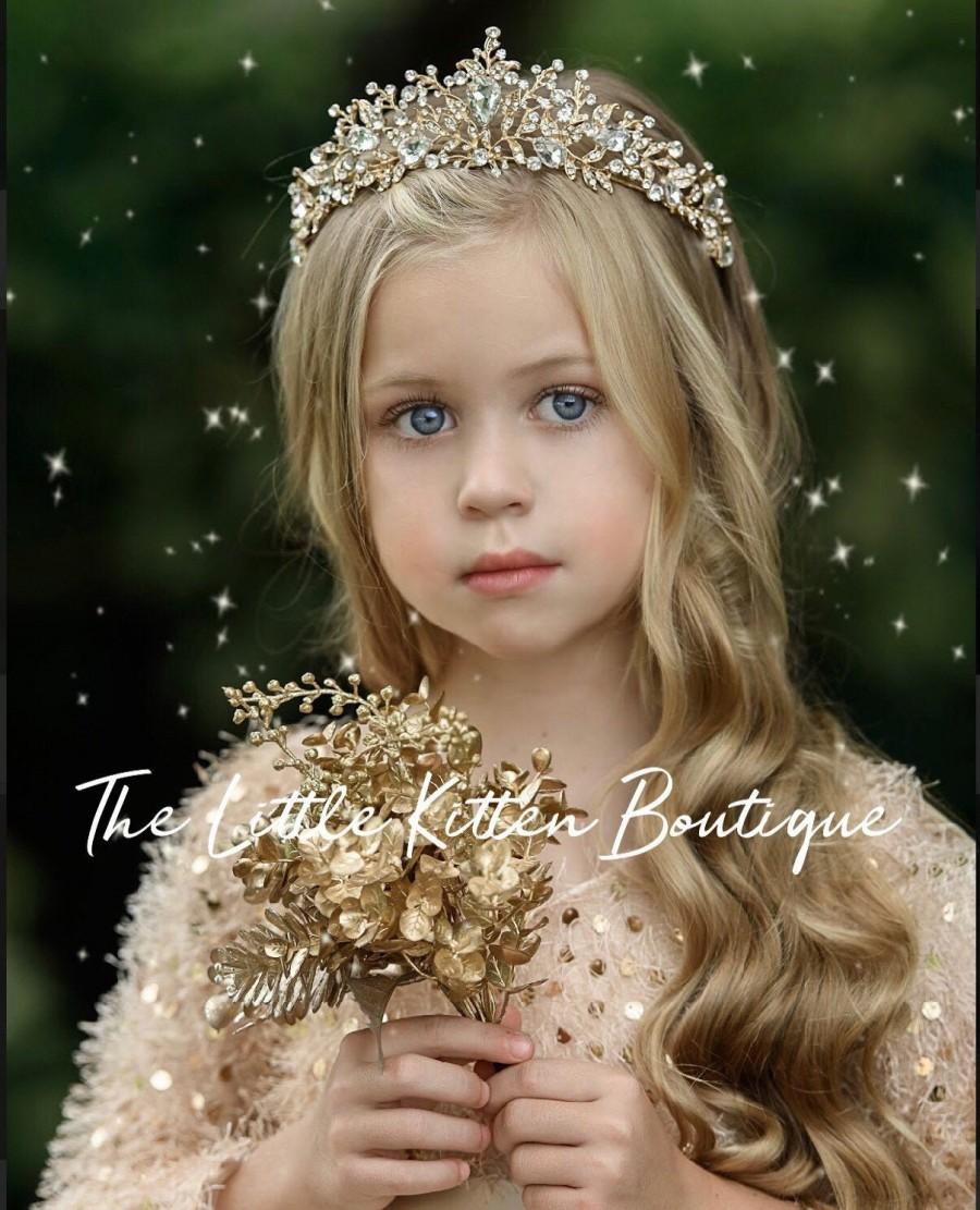 Hochzeit - Tiara, Crown, Princess tiara, wedding tiara, Princess crown, gold tiara, silver tiara, wedding, weddings, photo shoot, kids photography