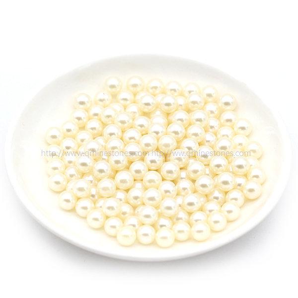 Свадьба - Ivory Cream Vase Filler Pearl Sperical Bead NO HOLE plastic 6mm 8mm for wedding centerpiece DIY