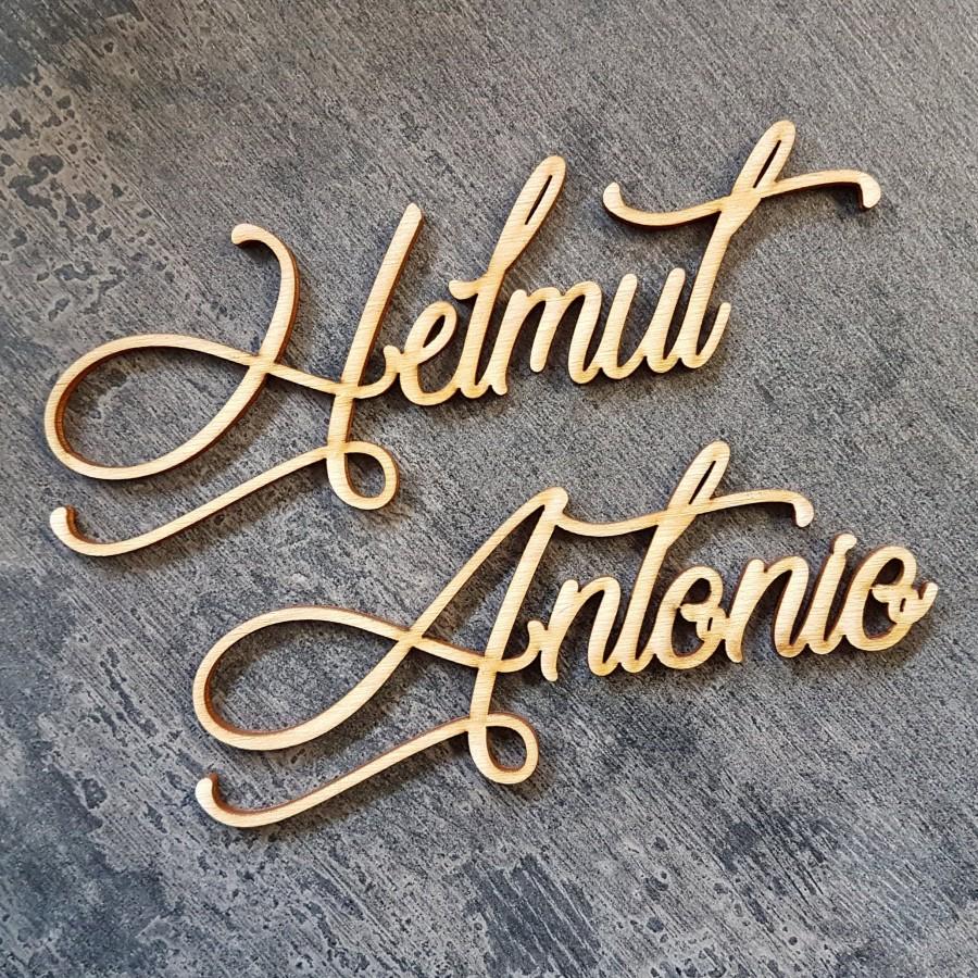 Wedding - Laser Cut Name signs for wedding Place Settings Dinner Party Place Card Wedding Escort Card Decoration Modern Calligraphy Party Decoration