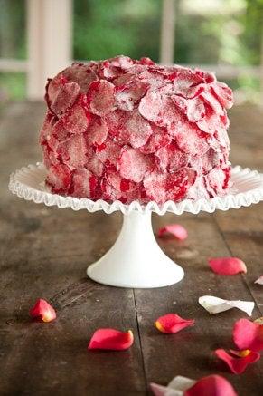 زفاف - CANDIED ROSE PETALS, Candied Flowers, Crystallized, Long Lasting, Edible, Weddings, Cupcake Toppers