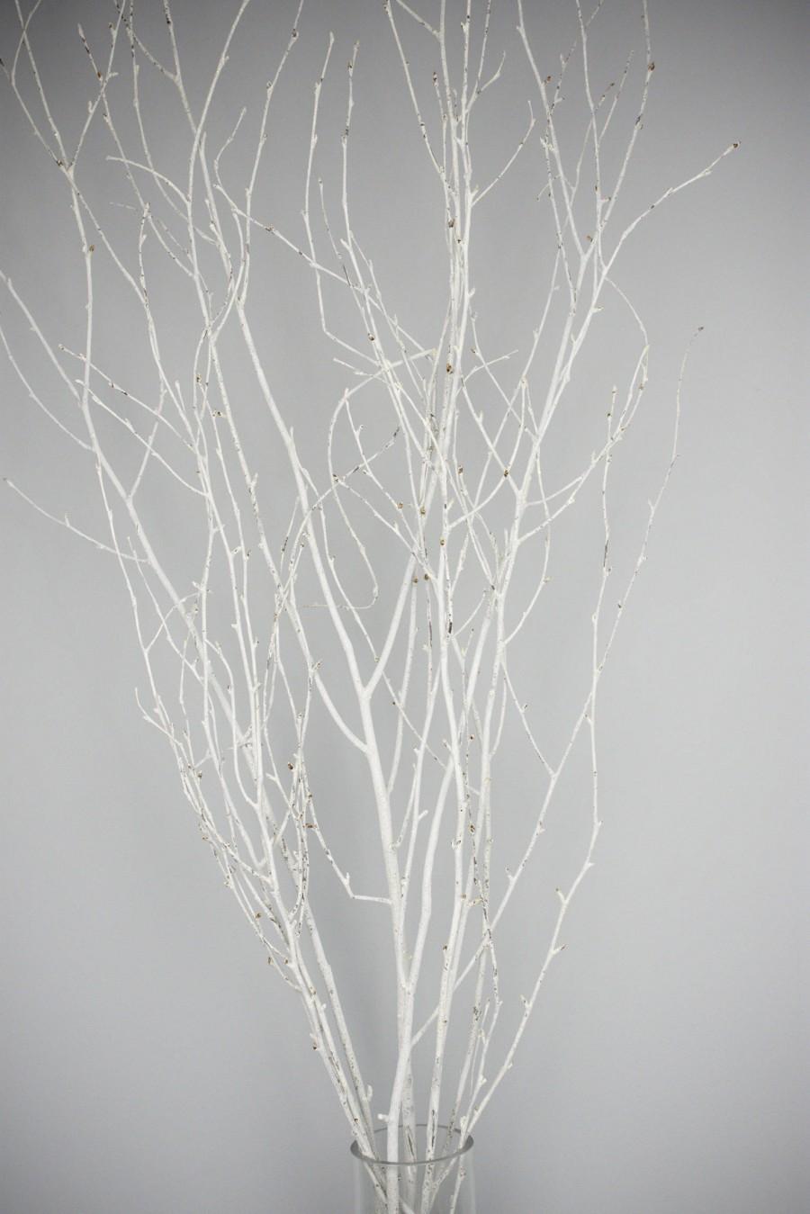 Mariage - WHITE PAINTED BRANCHES/Curly Twigs/Branches/Centerpiece decor/ Decoration Branches/Gold Branches/Glitter Branches/Silver Branches