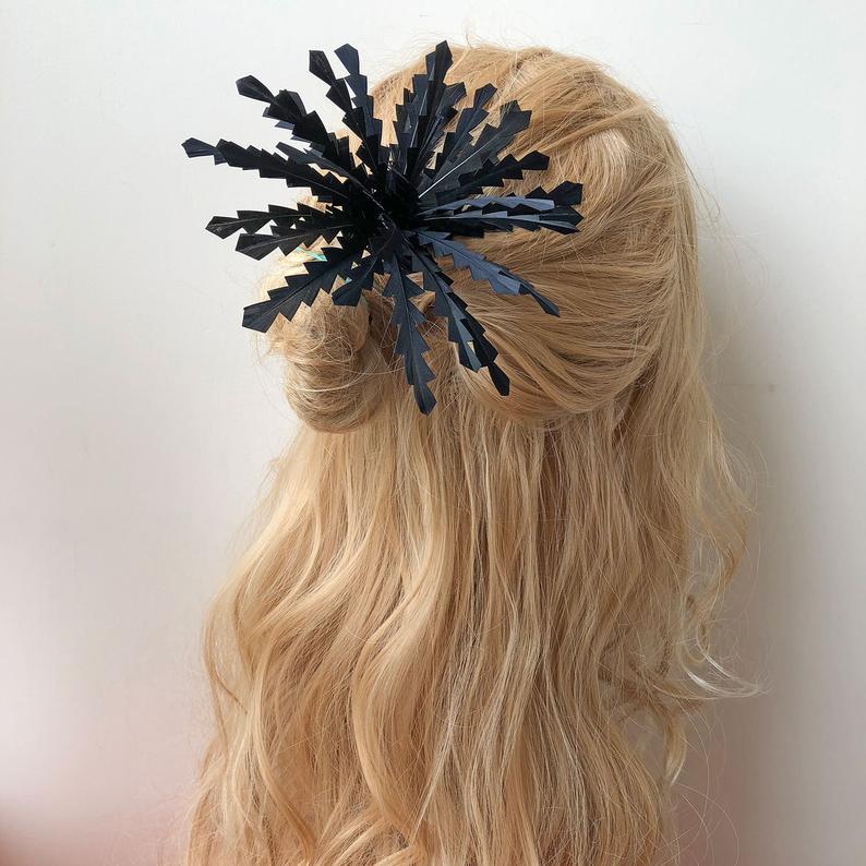 زفاف - Stunning Handmade Feather Fascinators Trim Millinery Feather Flower Wired Mount Hair ornaments for Wedding Formal Party 1 Piece