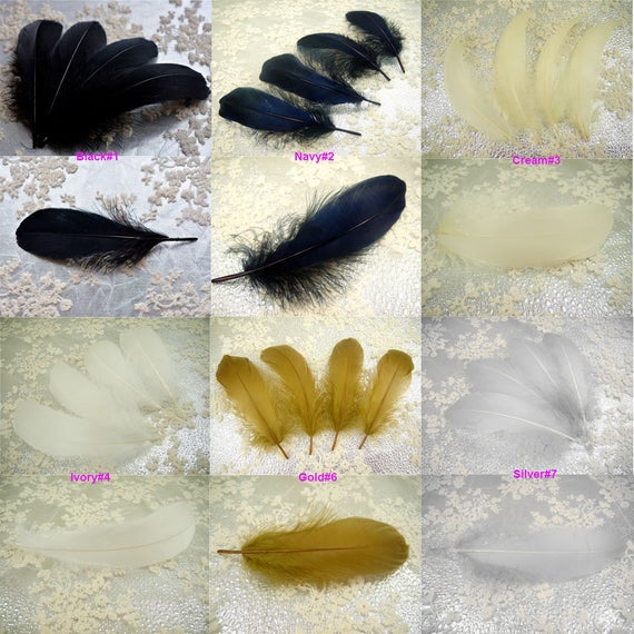 زفاف - Fluffy Dyed Goose Feathers Millinery Feather Hat Trimming Feathers for Fascinators Party Decoration Feather