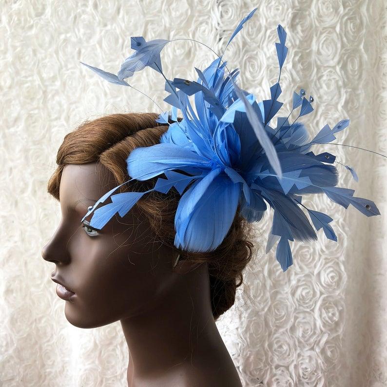 Wedding - Fascinators Hair Feather Flower Goose Feather Flower Hat Trim Decorative Addition for Wedding Prom Tea Party Millinery Made to order