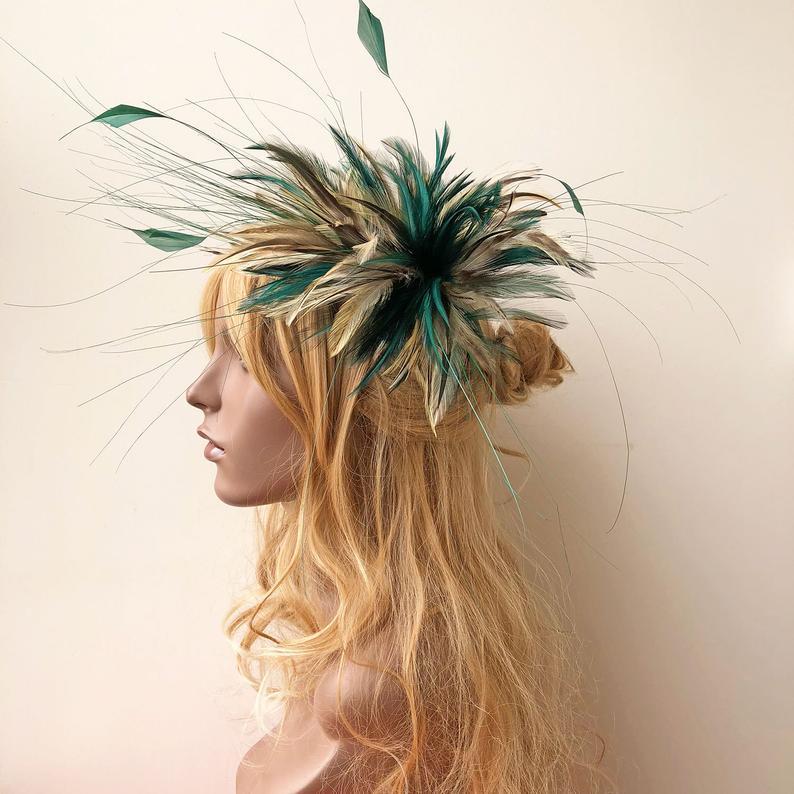 Свадьба - Decoration Feather Millinery Feather Mount Feathers Fascinators Feathers Flower Headwear Crafts for Tea Party Evening Prom 1 Piece