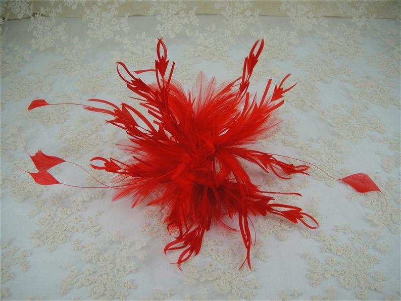 Mariage - Feather, Feather Mount, Millinery Feather, Millinery Feather Mount, Hat Trim, Feathers for Millinery, Fascinators & Crafts, 1 Piece