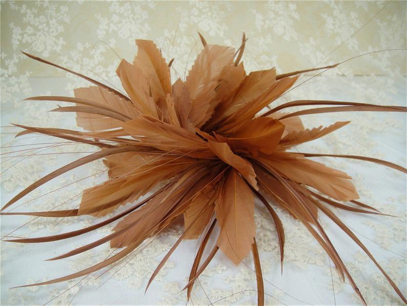 Свадьба - Feather, Feather Mount, Millinery Feather, Millinery Feather Mount, Hat Trim, Feathers for Millinery, Fascinators & Crafts, 1 Piece