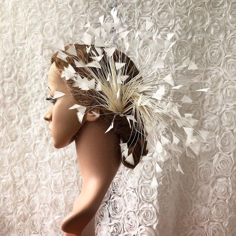 Свадьба - Handmade Dyed Feather Millinery Feather Mount Natural Feather Decorative Trim Plume Craft for Millinery Fascinators Party Addition 1 Piece