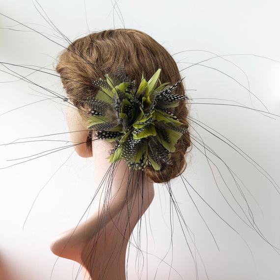 Wedding - Feather Millinery Feather Flower Mount Fascinators Feather Hat Trim Feathers Flower for Party Headwear Millinery Crafts, 1 Piece