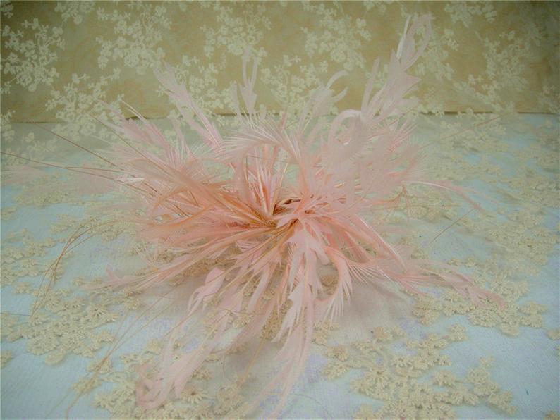 Mariage - Feather, Feather Mount, Millinery Feather, Millinery Feather Mount, Hat Trim, Feathers for Millinery, Fascinators & Crafts, 1 Piece
