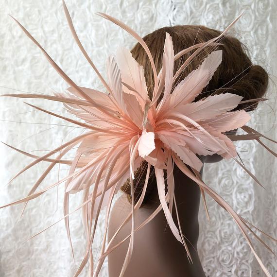 Wedding - Handmade Feather Flower Feather Millinery Mount for Fascinators Bridal Headpieces Wedding Party Festival Decoration 1 Piece