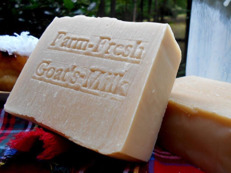 Свадьба - 100% Natural Farm Fresh Goats Milk Soap Bar - Organic Natural Artisan Handmade