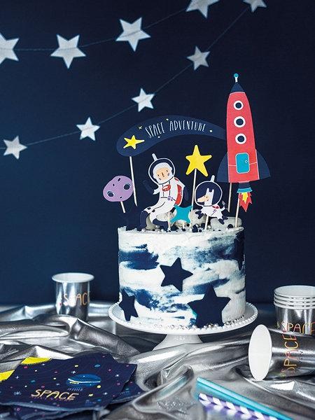 Wedding - 7 Space Party Cake Toppers, Space Party Cake Decorations, Space Party Decor, Space Decorations, Children's Space Party