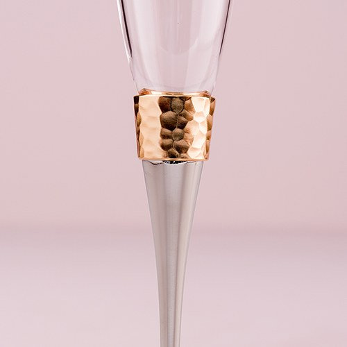Wedding - Personalized Gold & Siver Wedding Toasting Flutes - Champagne Flute - Personalized Flutes - Custom Wedding Glasses - Engraved Toasting Flute