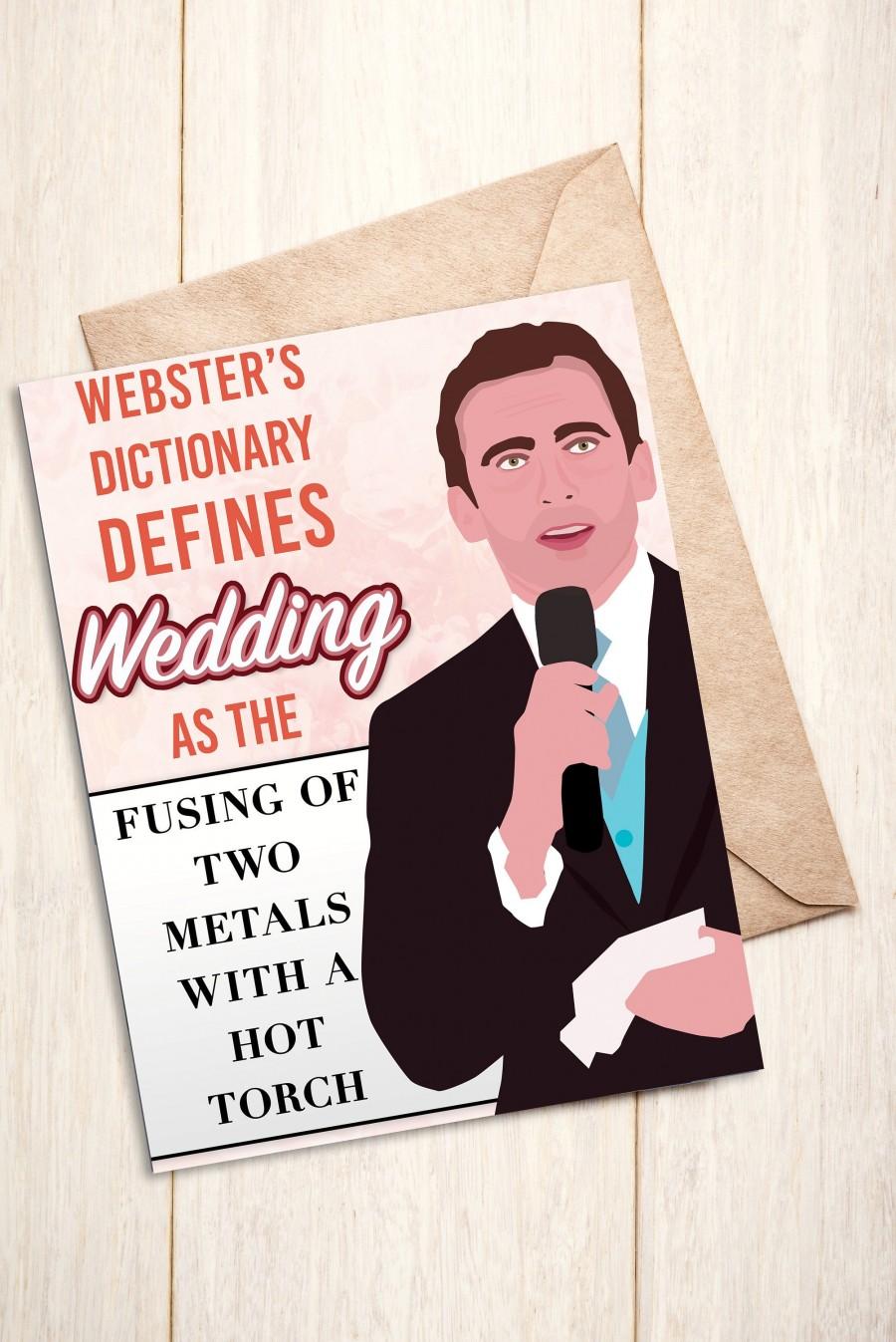 Hochzeit - Michael Scott Wedding Card