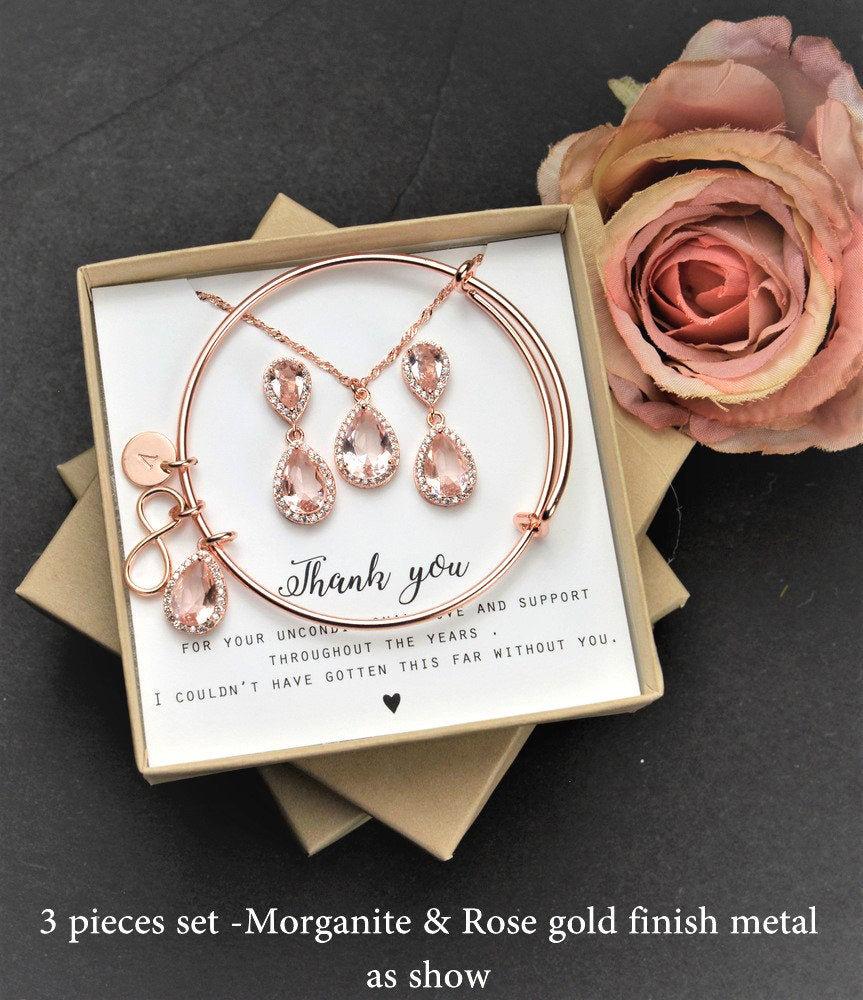 Hochzeit - Gift for her,Jewelry, gifts,cyber Monday sale,personalized,rose gold earring,wedding earrings,bridal earrings,bridesmaid jewelry,
