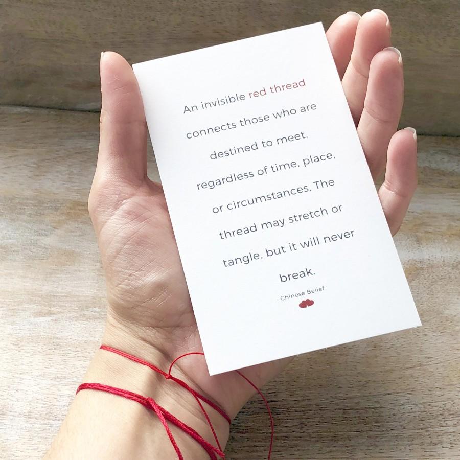 Mariage - Red String of Fate Red String Bracelet Couples Bracelet Anniversary Gift His and Her Bracelet Couples Gift Set Boyfriend Girlfriend Bracelet