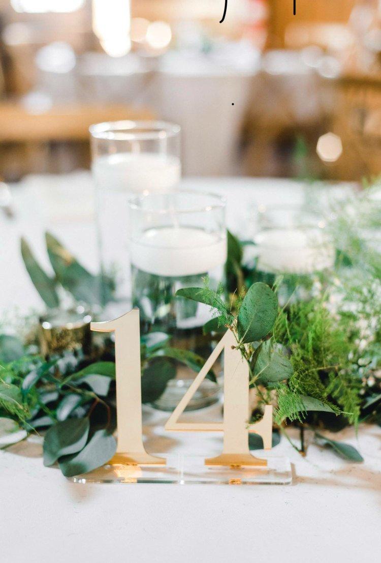 زفاف - Acrylic Table Numbers for Wedding Party Event, Rose Gold, Gold Mirror or Silver Wedding Decor for Wedding Table Number Signs (Item - ACR100)