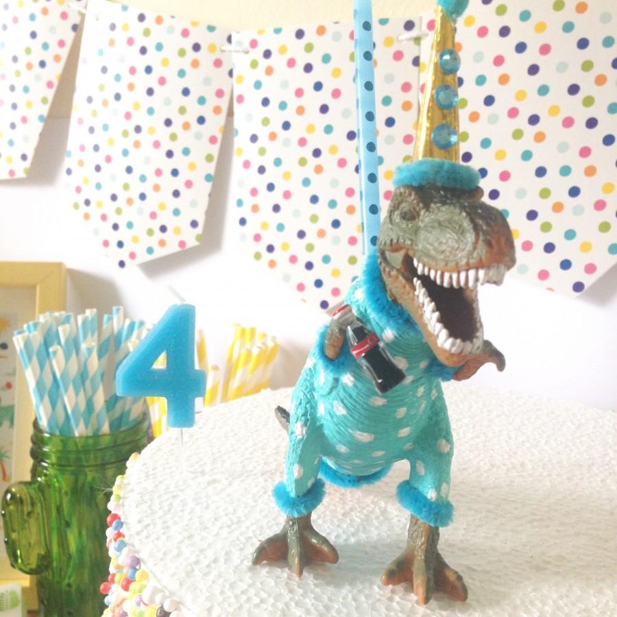 Mariage - T Rex Candle-Dinosaur Candle holder-Dinosaur Cake Topper-Dino Party Theme-Kids Cake Topper-Animal cake topper-Party Centrepiece