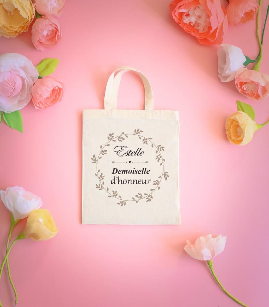 Свадьба - Personalized tote bag, tote bag witness, witness request, witness gift, bridesmaid, witness, wedding, tote bag / 3 models to choose from