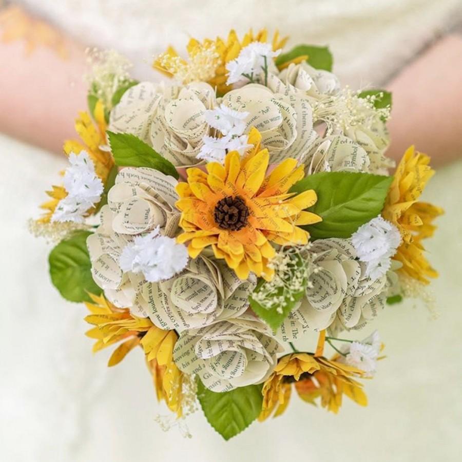 Свадьба - Sunflower Bouquet, Book Bouquet