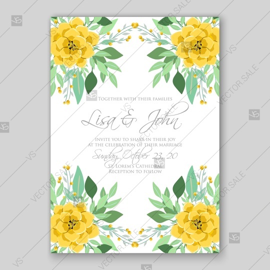 Hochzeit - Anemone wedding invitation card printable template