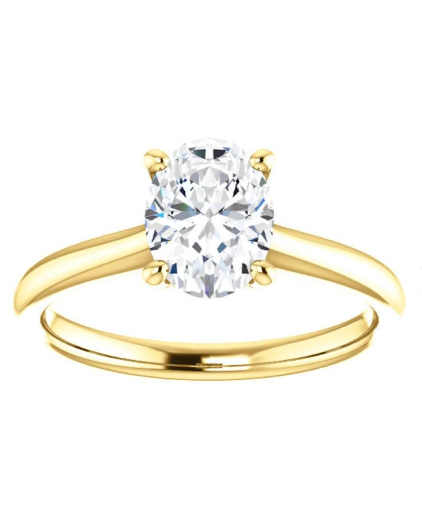 زفاف - Secret diamond and oval moissanite ring, moissanite engagement ring, 8x6mm moissanite ring, moissanite ring, moissanite solitaire ring