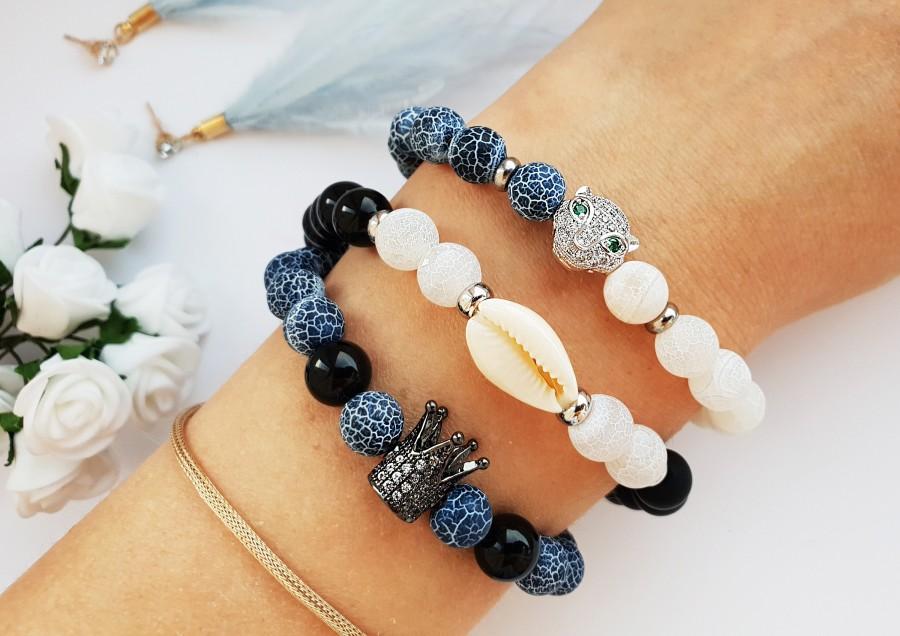 Wedding - Very nice women set Bracelet of three,  Gifts for Women, Beautiful Jewelry for your Girlfriend, Bracelet agate stone, present for Mom
