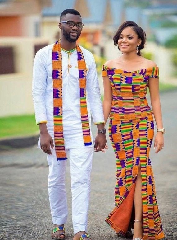 Hochzeit - African clothing for men,African print dress, African clothing for women, African Wedding couple, African couple dress, African maxi suit