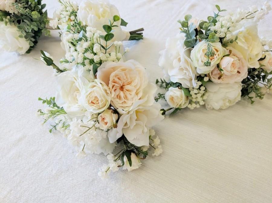 Hochzeit - Wedding Bouquet, Bridesmaid Bouquet, Wedding Flowers, Silk Flower Bouquet, Silk Flowers, Bouquet, Flower Bouquet, The Faux Bouquets