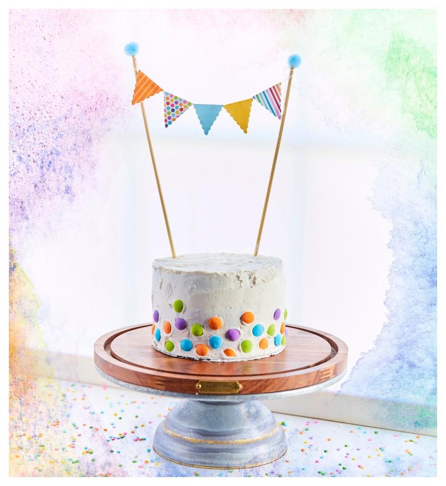 زفاف - Bunting banner for smaller cakes/ Banner for 6 to 8 inch cake/Birthday bunting banner