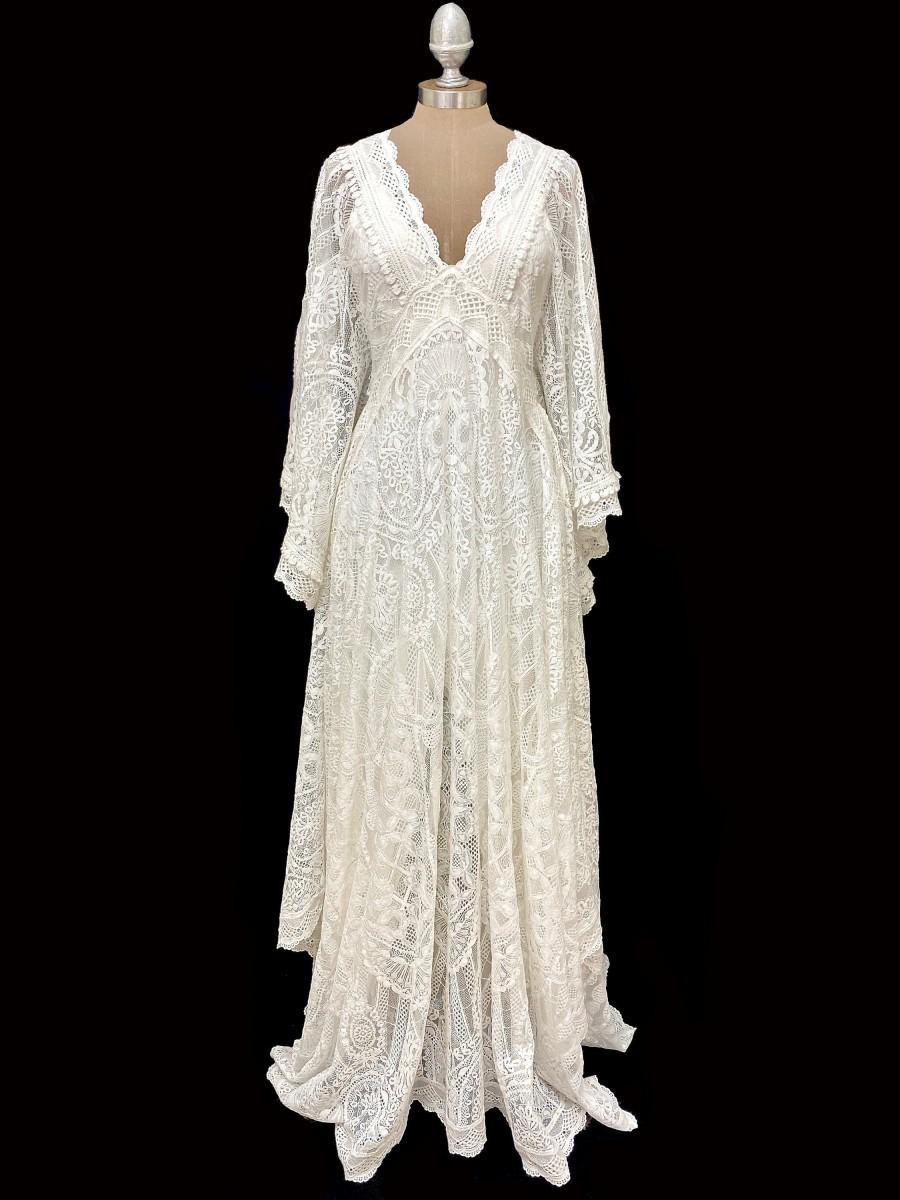 زفاف - boho wedding dress, boho lace wedding dress, kaftan wedding dress, wedding dress, boho wedding,