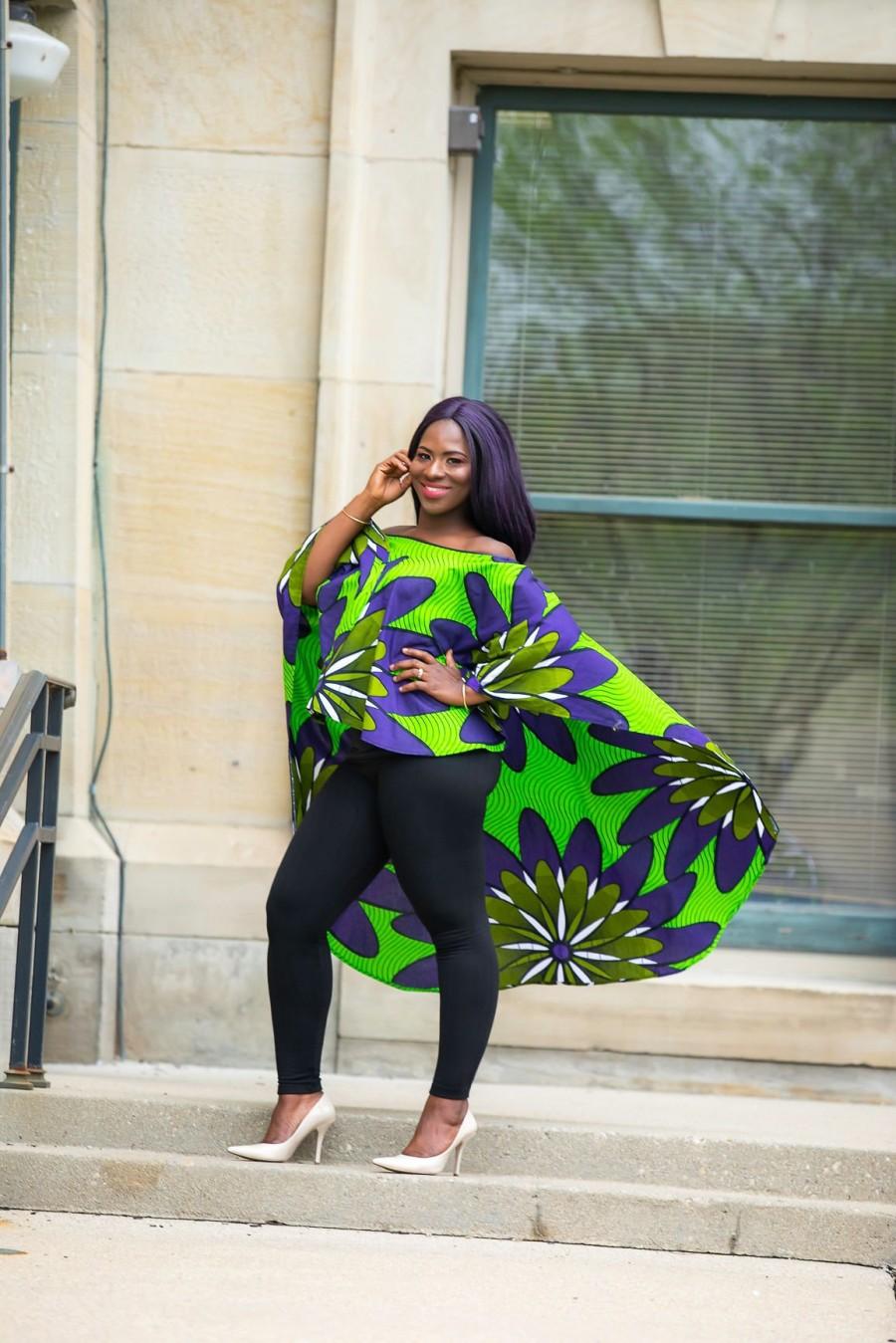 زفاف - African Clothing For Women Purple And Green