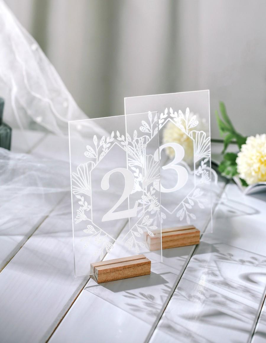 Mariage - Wedding Table number, acrylic wedding table number, Geometric Wedding Table Decor, Plexiglass Table Number, Modern Weddings