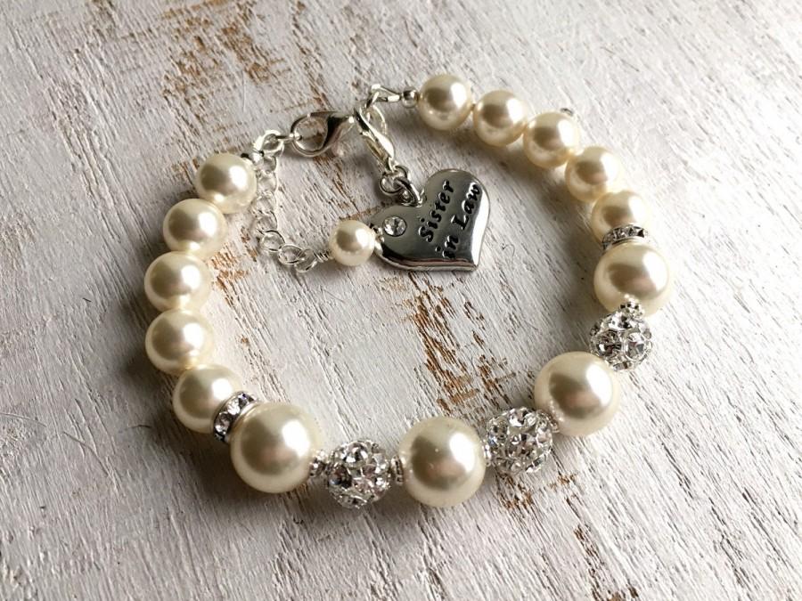 Wedding - Sister in Law gift, Sister in Law wedding gift for Sister in law bracelet, birthday party bridal shower present, thank you wedding gifts pro