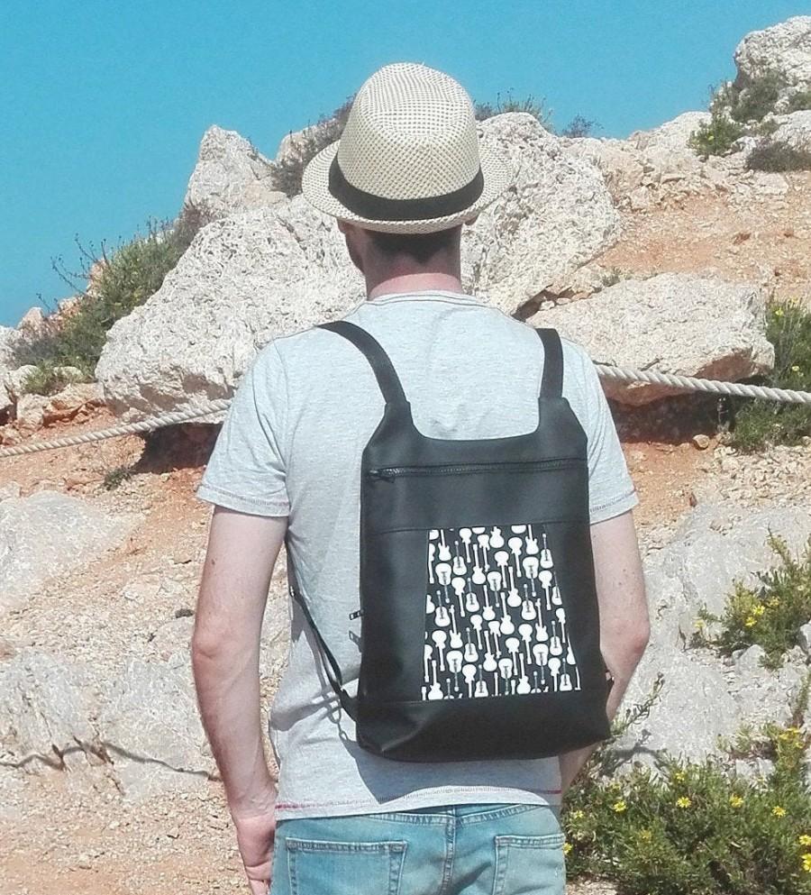 Hochzeit - vegan backpack, canvas backpack, minimalist backpack, city backpack, laptop backpack