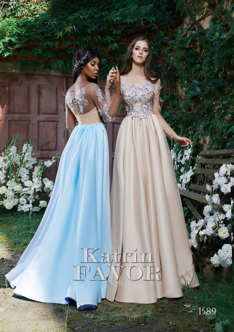 Hochzeit - Blue Maxi Dress Evening Gown Blush Dress Formal Dress Prom Dress Long Embroidered Dress Long Sleeve Dress Beaded Dress Wedding Guest Dress