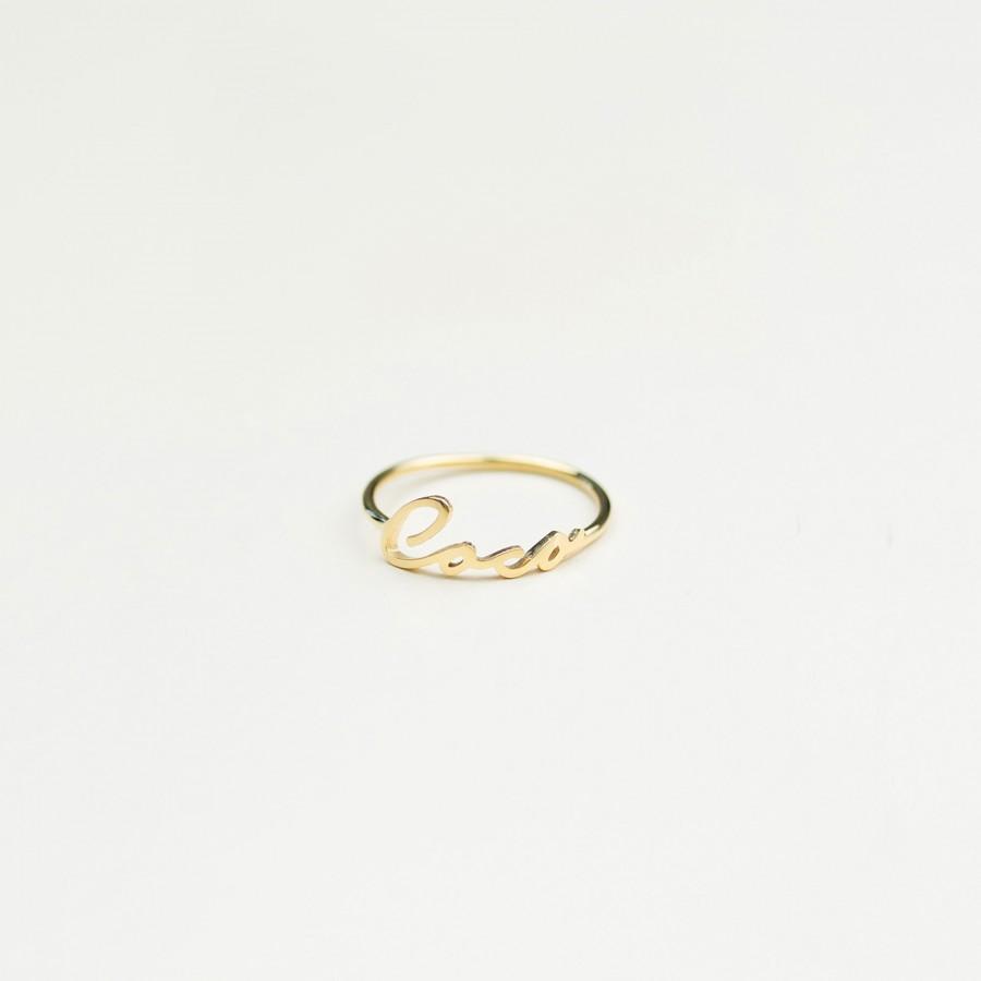 Mariage - Custom Name Ring - Script Name Ring- Personalized Name Ring Minimal Personalized Ring- Mom Gift- Baby Shower Gift - Bridesmaid Gift#PR04F140