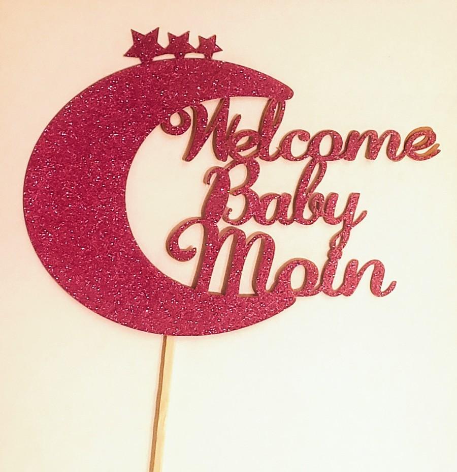 Hochzeit - Custom / Personalized Baby Shower / Baby Gender Reveal Cake topper