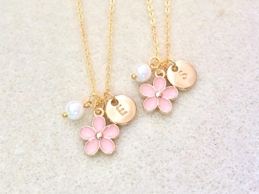 زفاف - Personalized flower girl gift for flower girl necklace toddler flower girl little girl gifts custom flower girl gift flower girl proposal