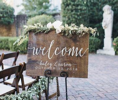 Hochzeit - Wood Wedding Sign, Wedding Welcome Sign, Rustic Wedding Decorations, Wedding Decor, Home Welcome Sign, Wooden Wedding Signs