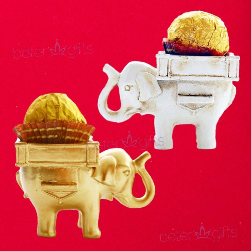 زفاف - Beter Gifts®Indian Lucky Elephant Candle Holder Spring Wedding SZ040