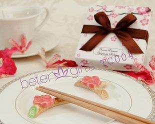 زفاف - Beter Gifts®桜箸ホルダーウェディングギフトTC004