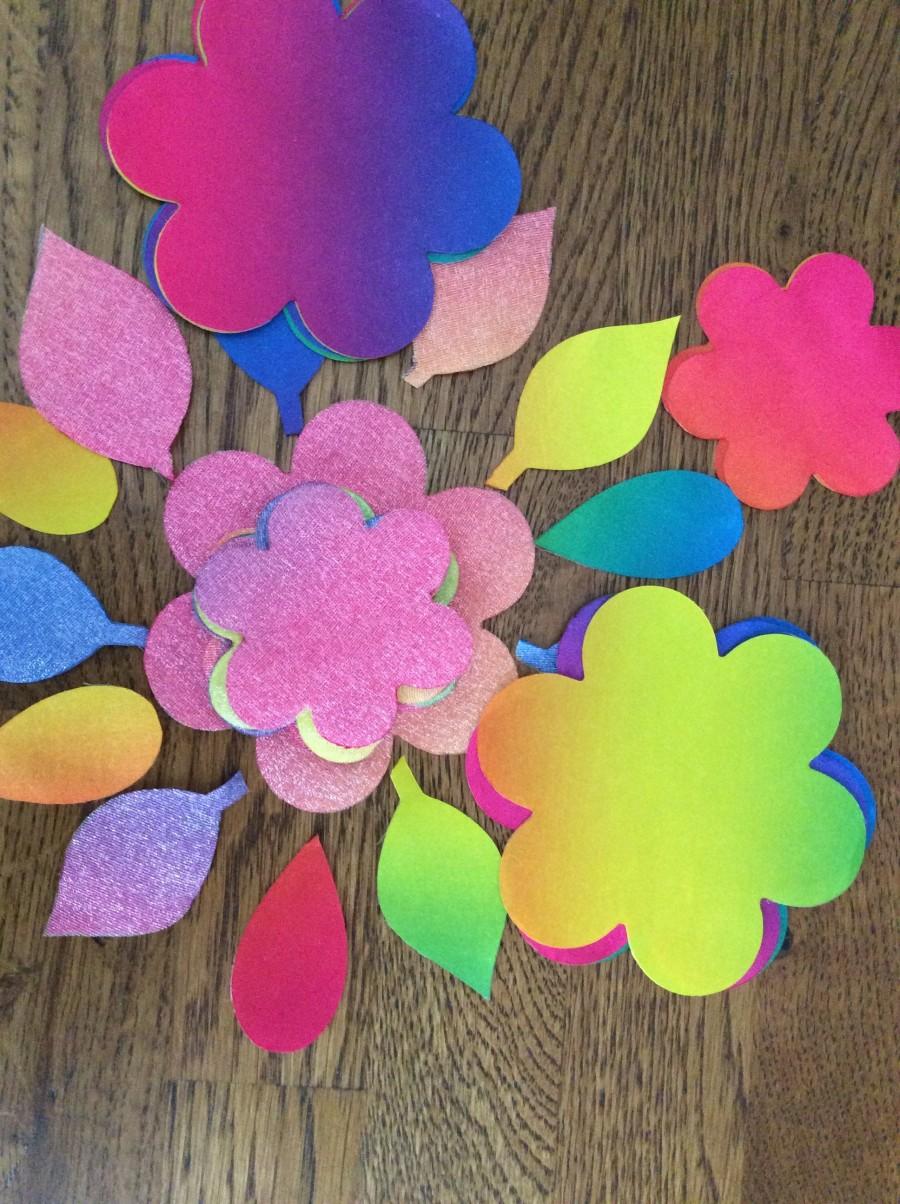زفاف - Rainbow petals/your own flowers/white petals/satin/organza