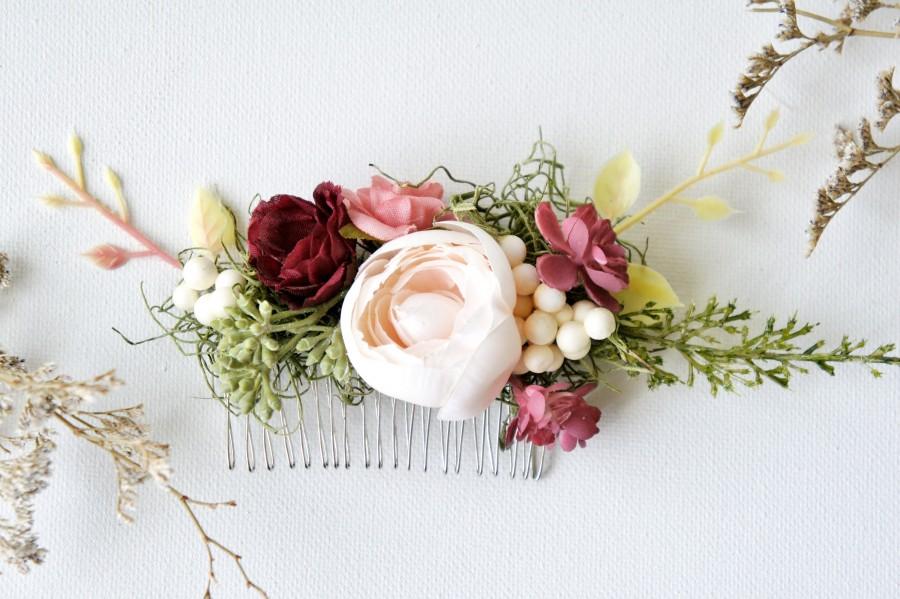 Свадьба - Eucalyptus Hair Comb, Greenery crown, Bridal hair, Floral hair pin, Wedding Hair Comb, Bridal Comb, Floral Comb, Wedding Comb Boho Hair Comb