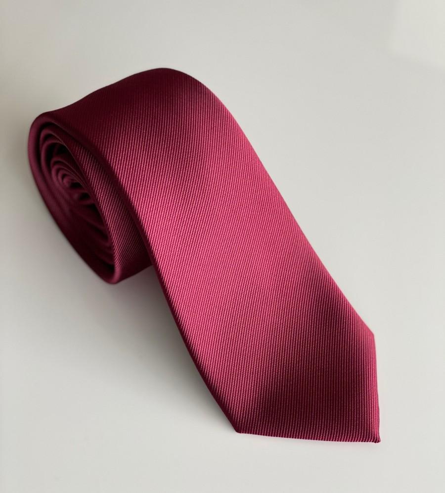 زفاف - Burgundy Ruby Men's Necktie - Matching for Atom Attire Infinity Dresses 