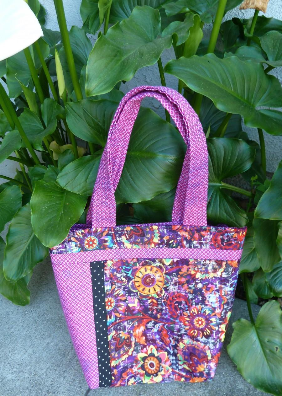 زفاف - Retro Floral Tote Bag